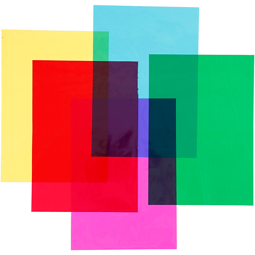 Creativ Company Cellophan Foil Sheets Colored, A4, 20st.
