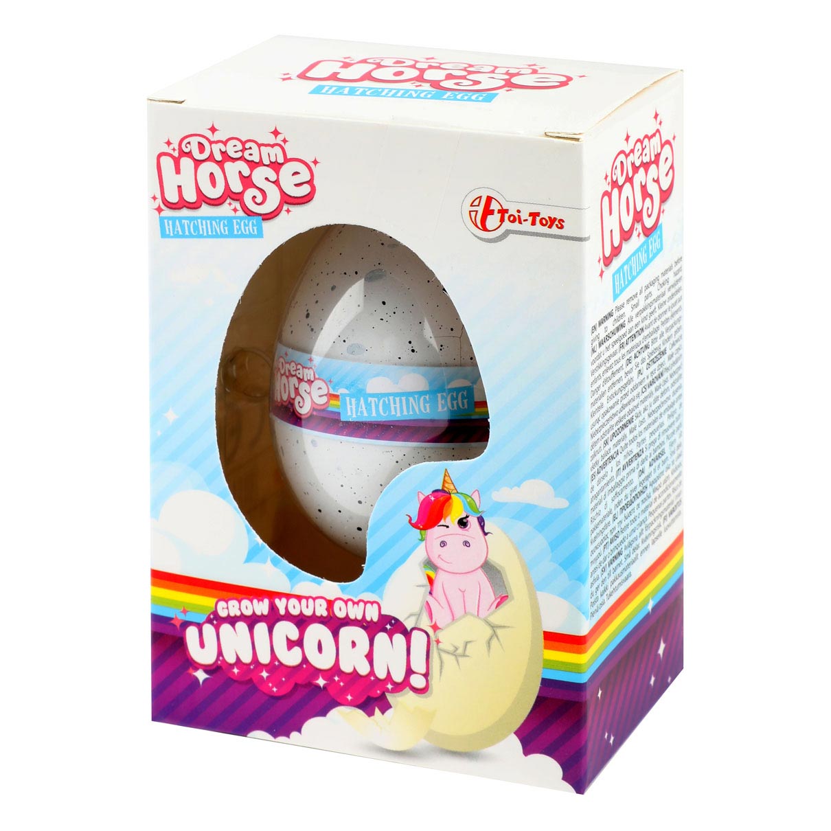 Traumpferd Wachstumsei Einhorn, 17cm