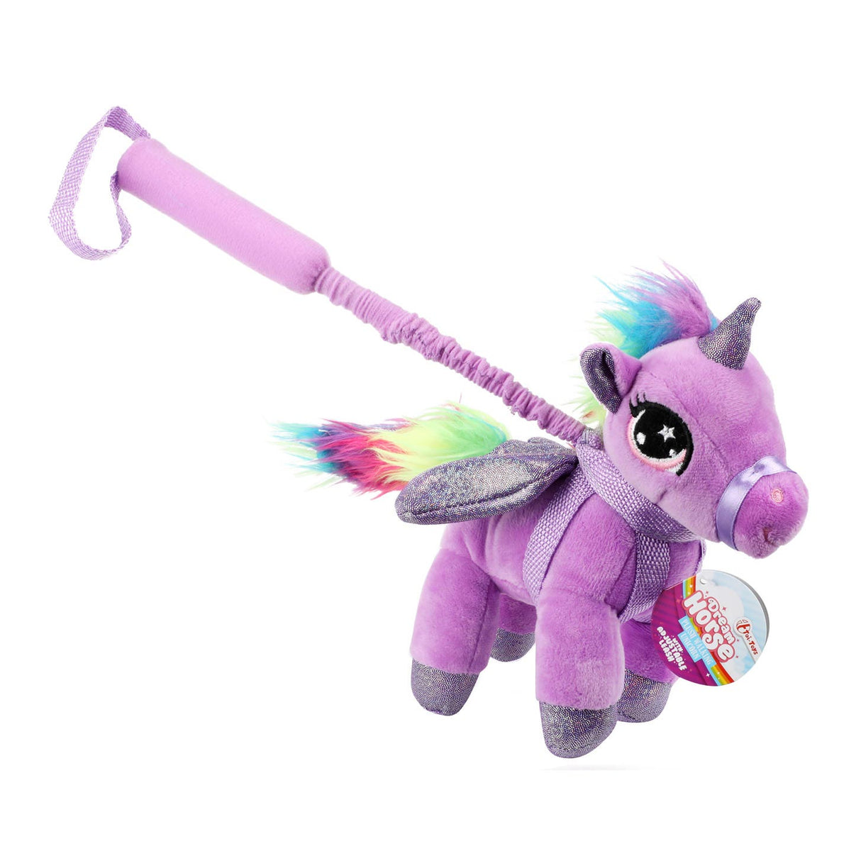 Traumpferd Einhorn Plüsch am Stiel