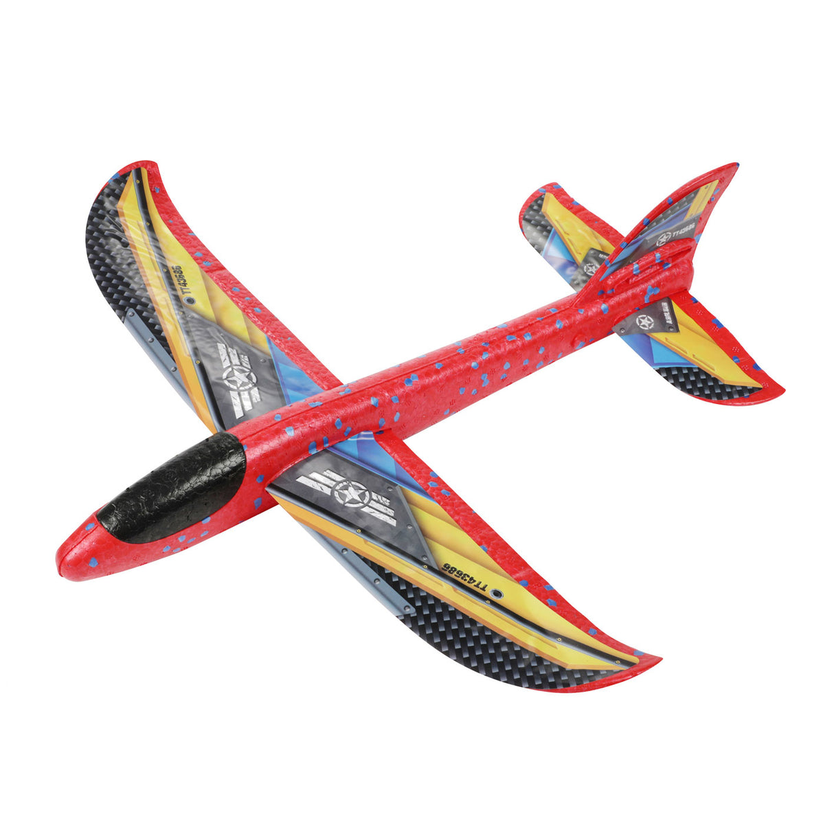 Toi-toys Toi Toys Schaumstoffflugzeug 36cm + Aufkleber
