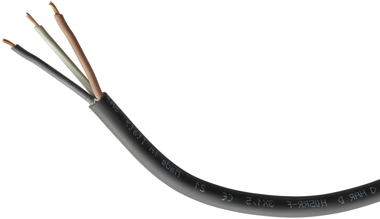 Hella Gummikabelführung. Kabel 3 x 1,5 schwarz