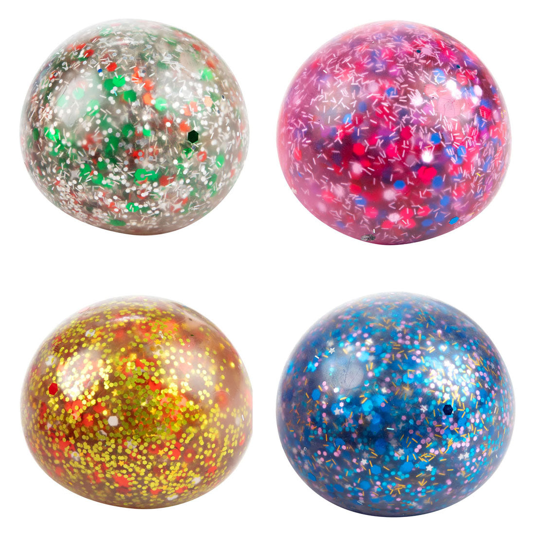 Toi-toys lustiger Quetschball Nacht gefüllt mit Glitzergel, 6 cm
