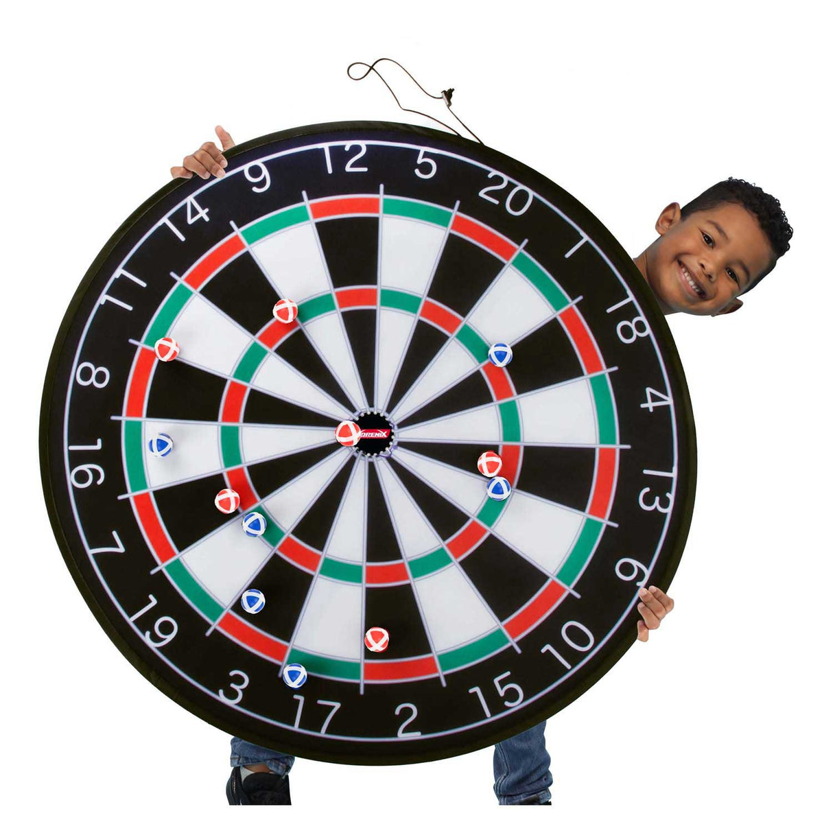 Adrenix Mega-Dartboard-Klettverschluss, 13-tlg.