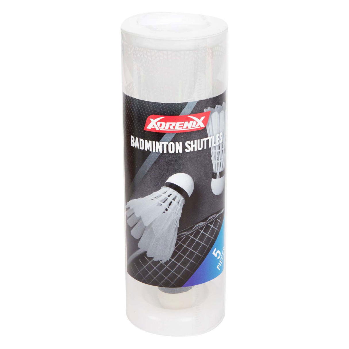 Adrenix Badminton-Shuttles weiß in Tube, 5 Stk.