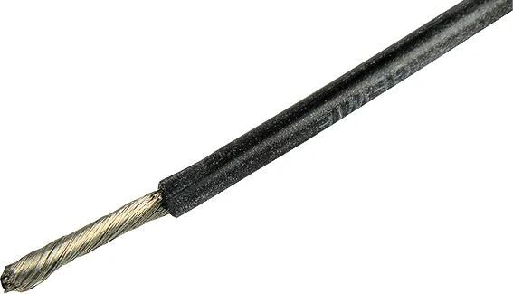 Herth+Buss Kabel Elektrokabel Silikon 1,5 mm schwarz 5mtr.