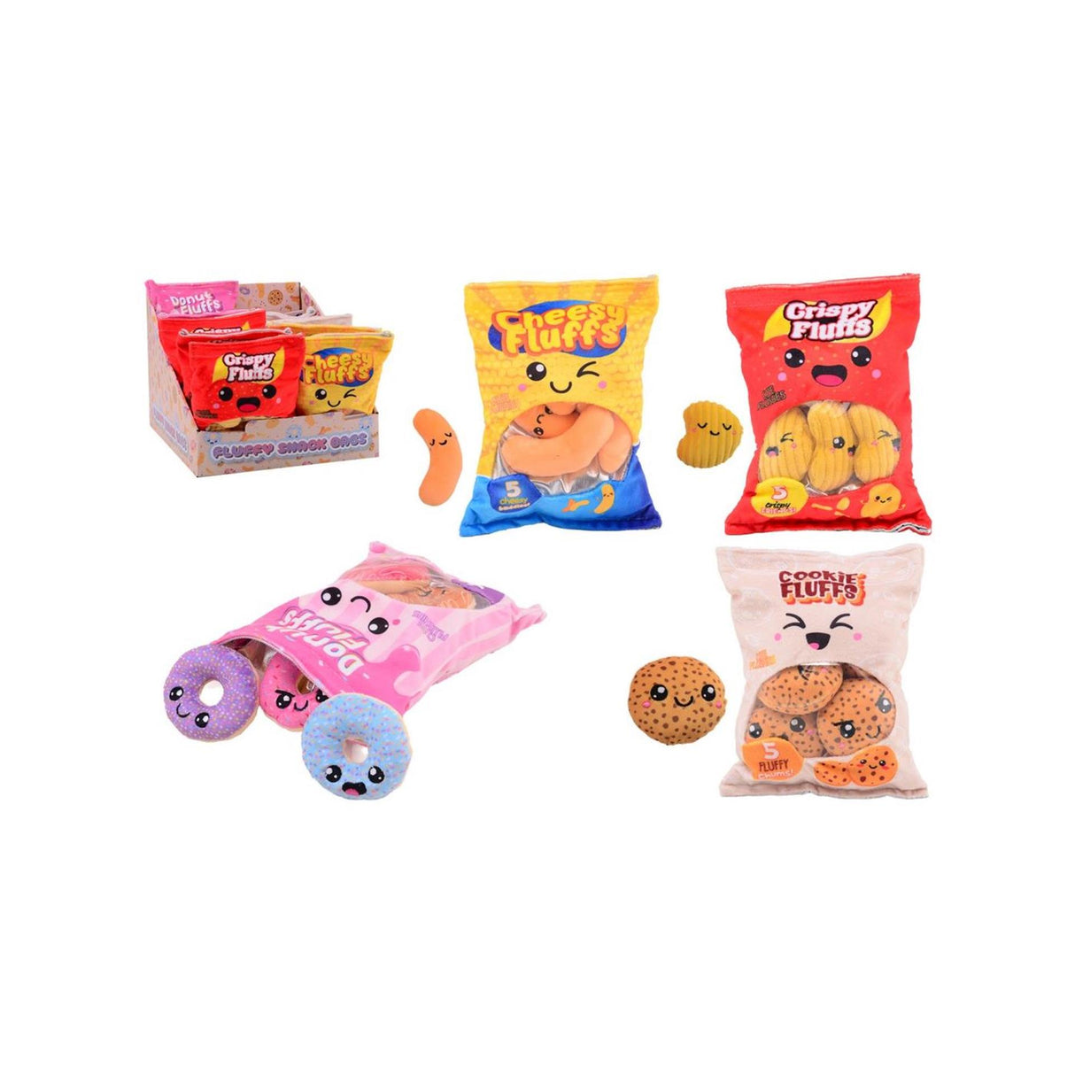 Johntoy Plüsch-Spiel-Snack-Taschen