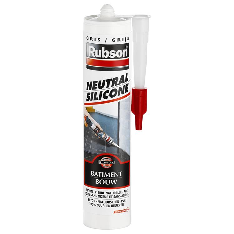 Rubson 1002403 - bouwkit grijs 280ml | 12 stuks