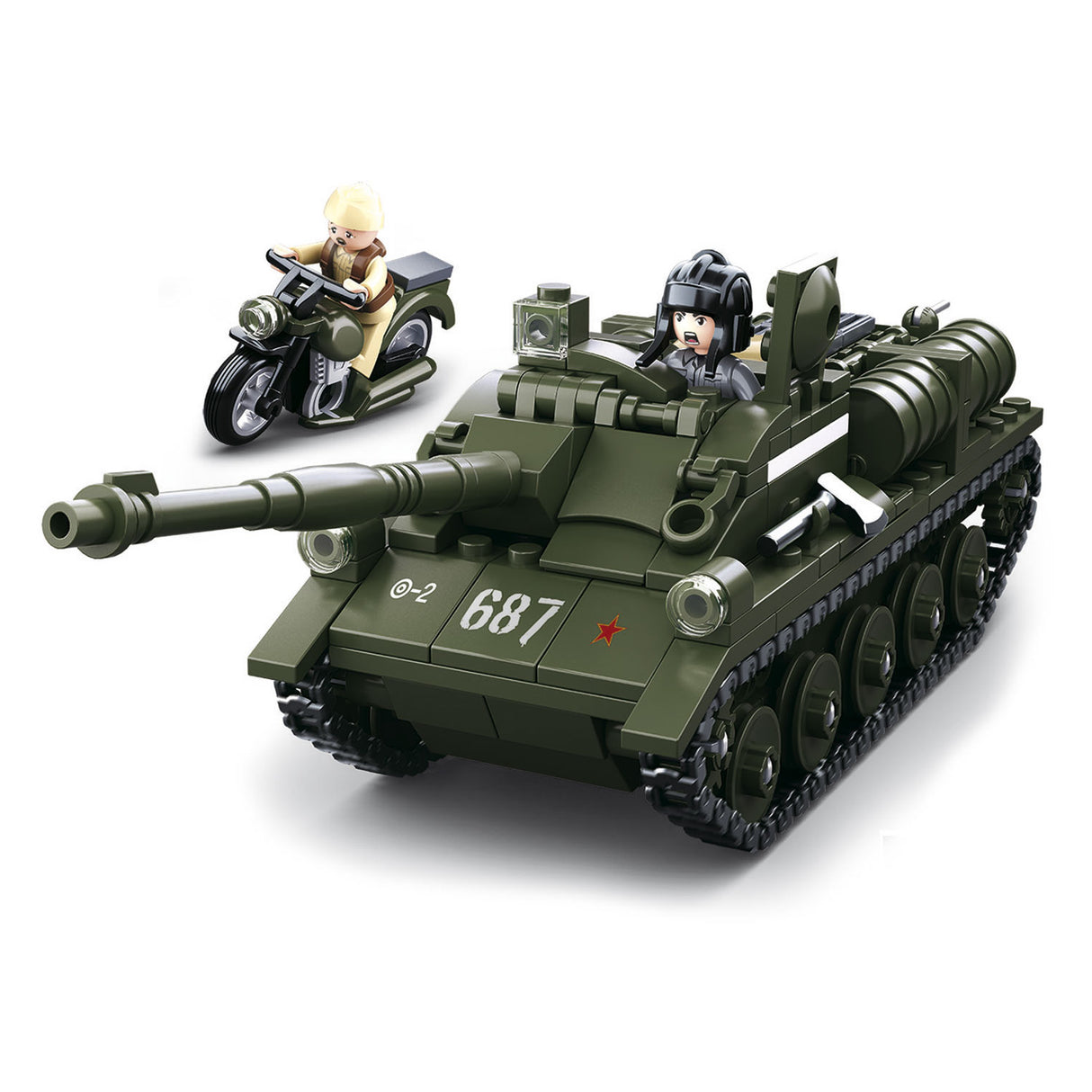 Sluban WWII-SU-85 Allied Panzerabwehrtank