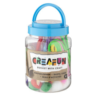 Creafun Eimer mit Hobbyartikeln 2 sortiert | 6 Stück