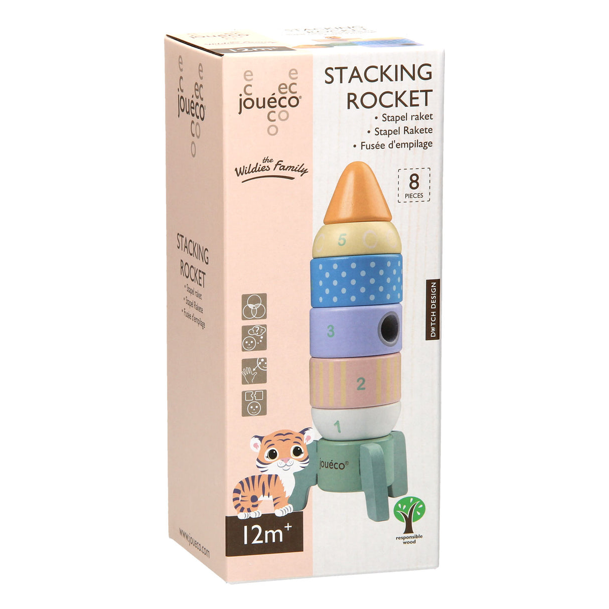 Joueco Stapelrakete aus Holz