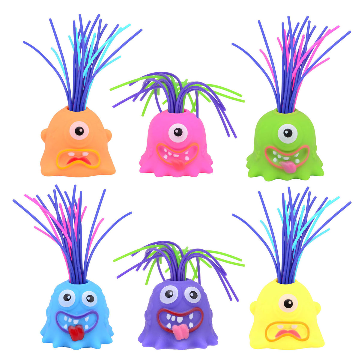 Johntoy schreiendes Monster an den Haaren ziehend