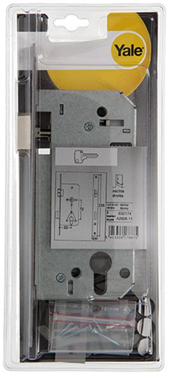 Yale 1019059 - 1 insteekslot dubbel rechts a2606 55mm | 1 stuks