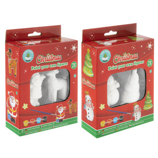 Bemalen Sie Ihre eigenen Weihnachtsfiguren, 2er-Set