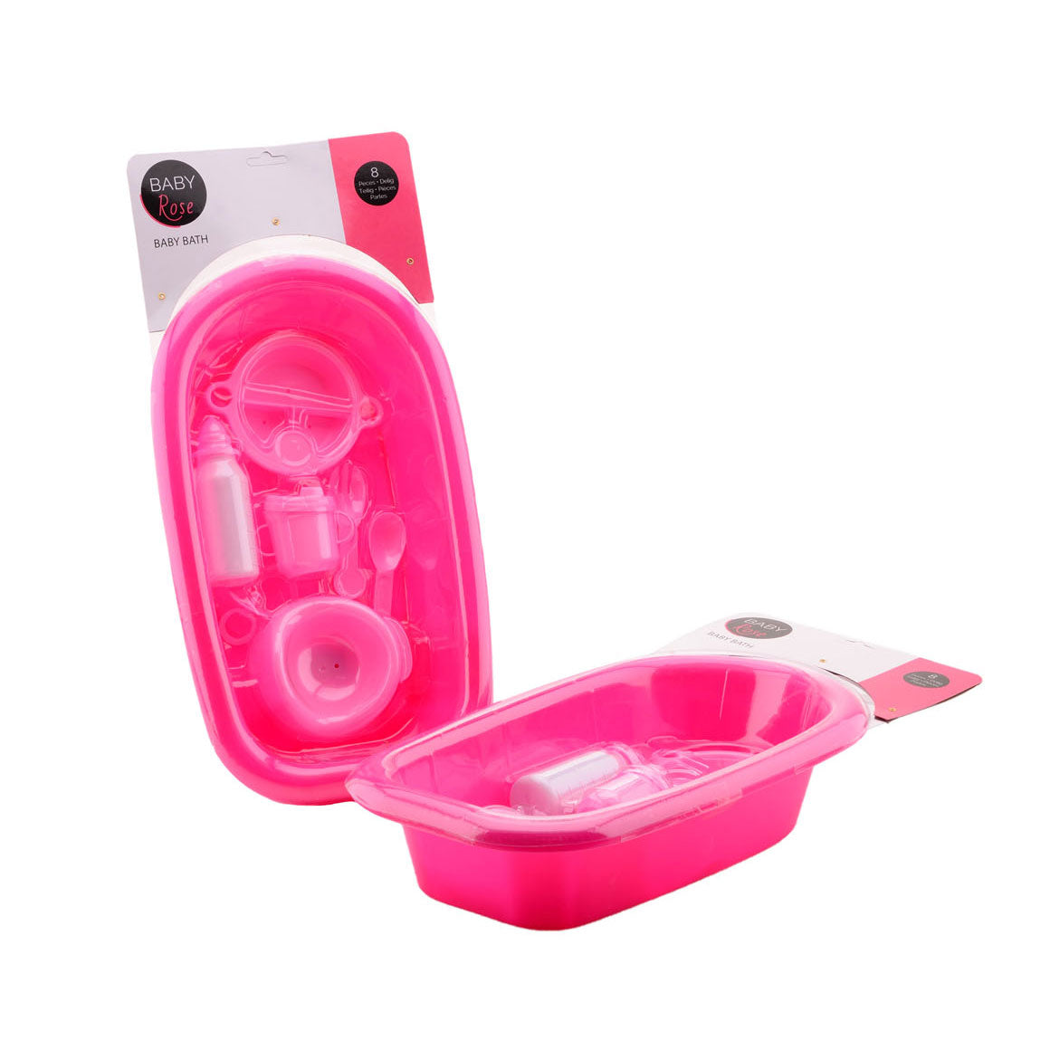Baby-Rose-Babybadewanne mit Zubehör