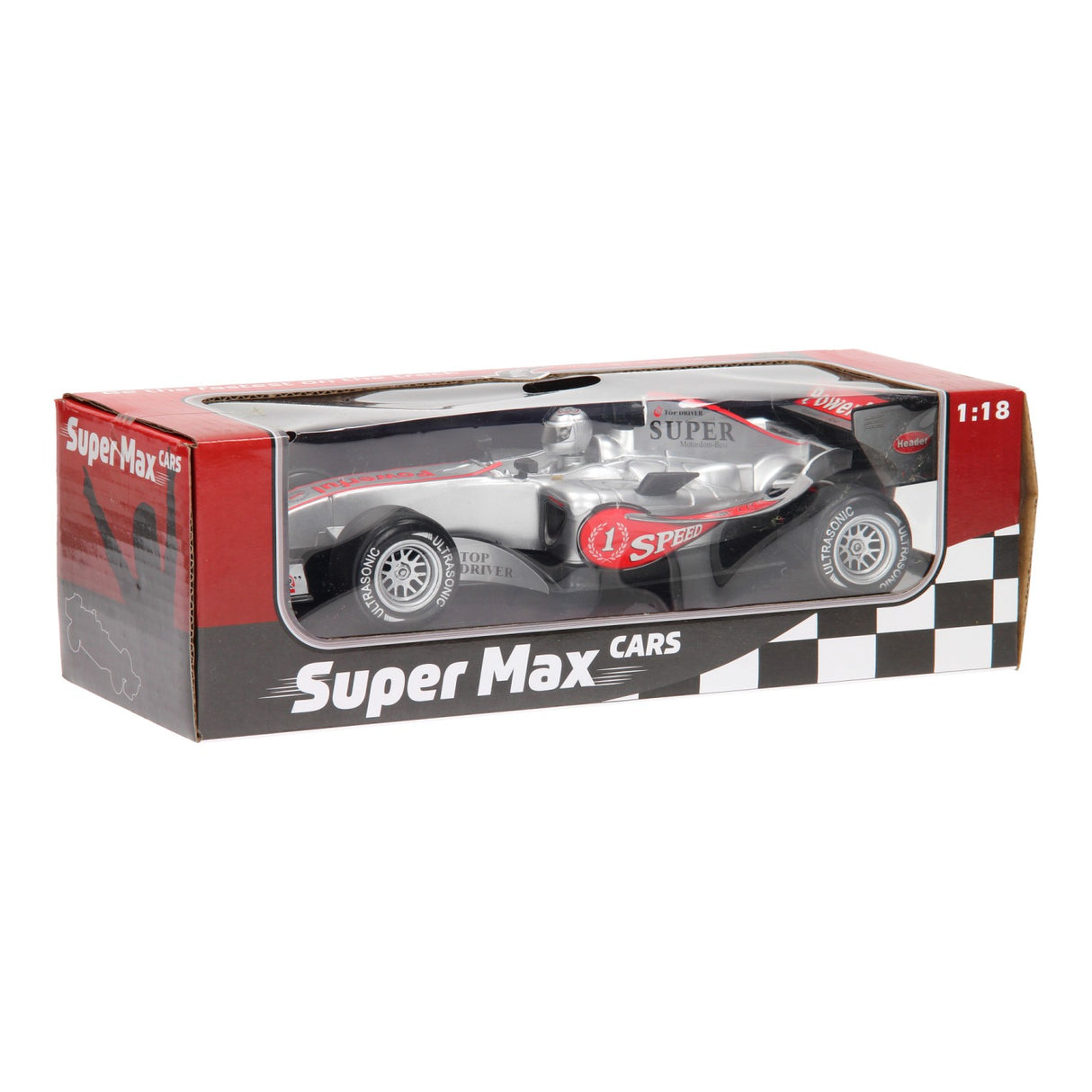 Johntoy F1-Rennwagen mit Licht und Sound – Silber
