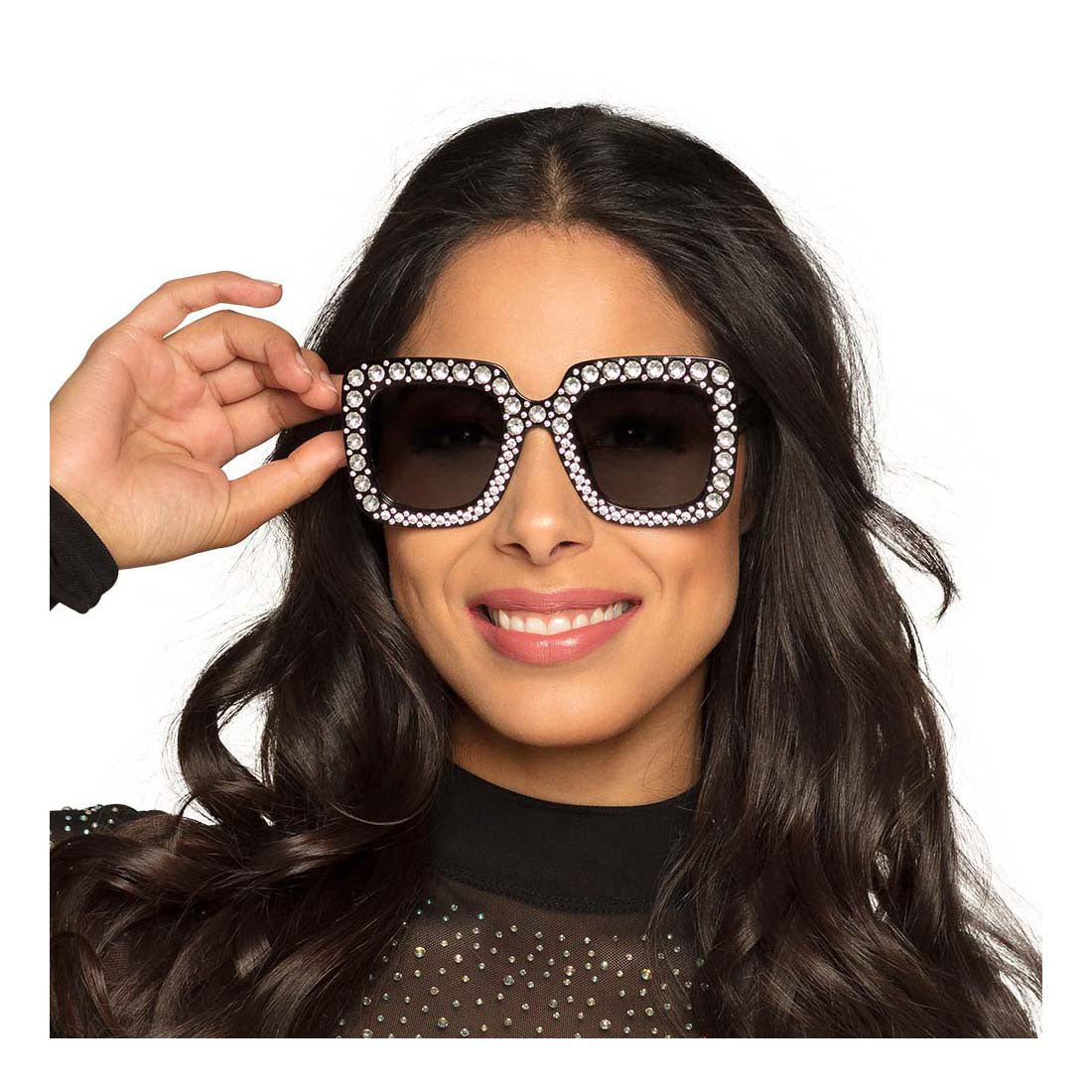 Boland Partybrille Bling Bling Schwarz