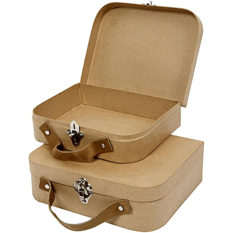 Creativ Firmenkoffer, Maße 25,5x20x8+22,5x18x6,5 cm, 2 Stück 1 Set