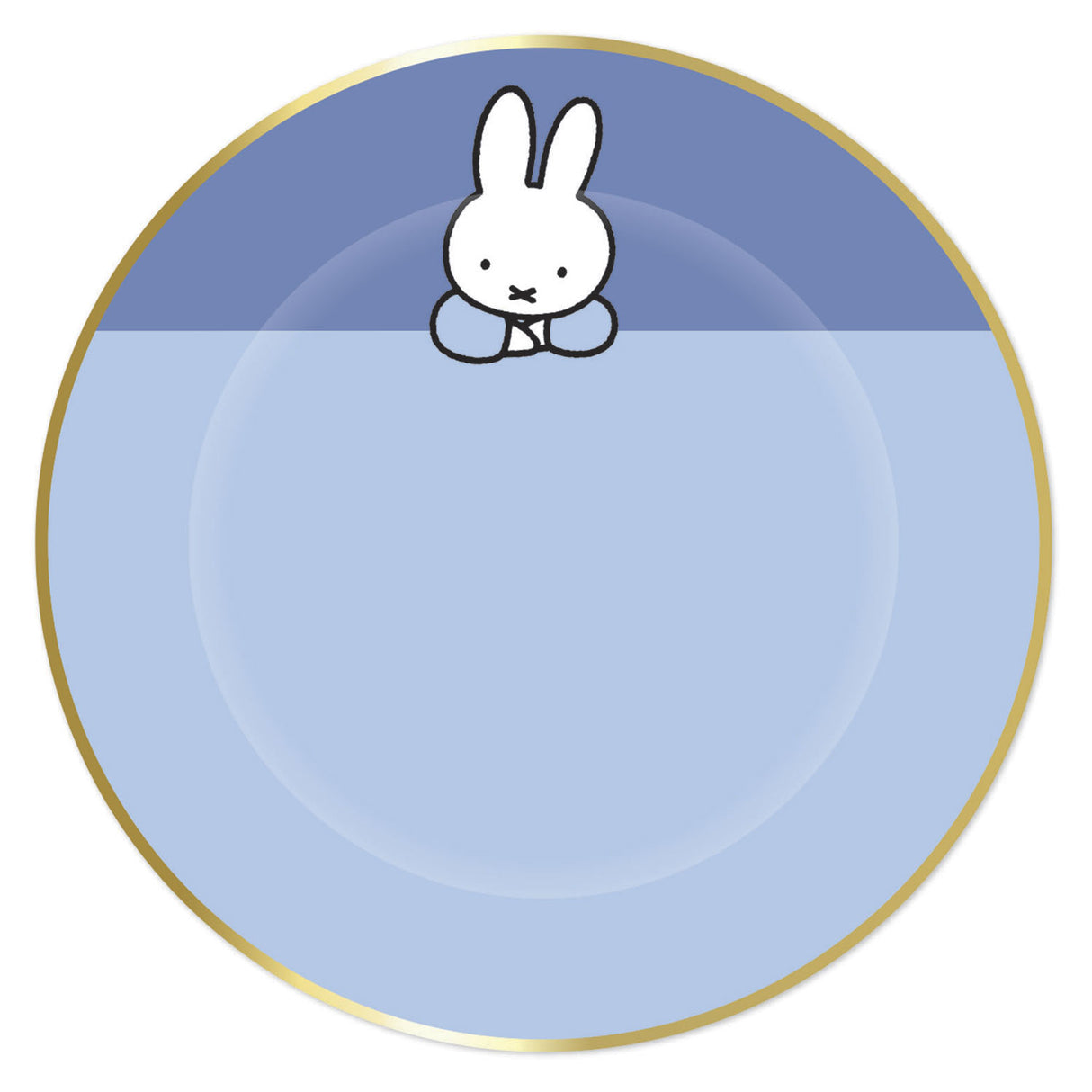 Haza weiße Bartplatten Miffy blau, 8 Stk.