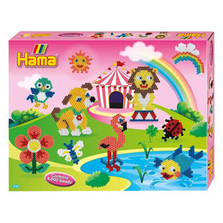 Hama Bügelperlen-Set fröhliche Tiere 4000 Stück
