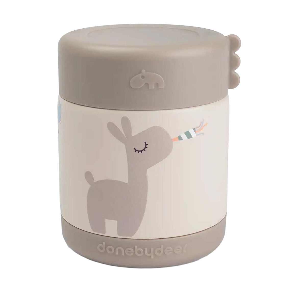 Getan von Hirschen, isolierte Futternapf-Feier – beige