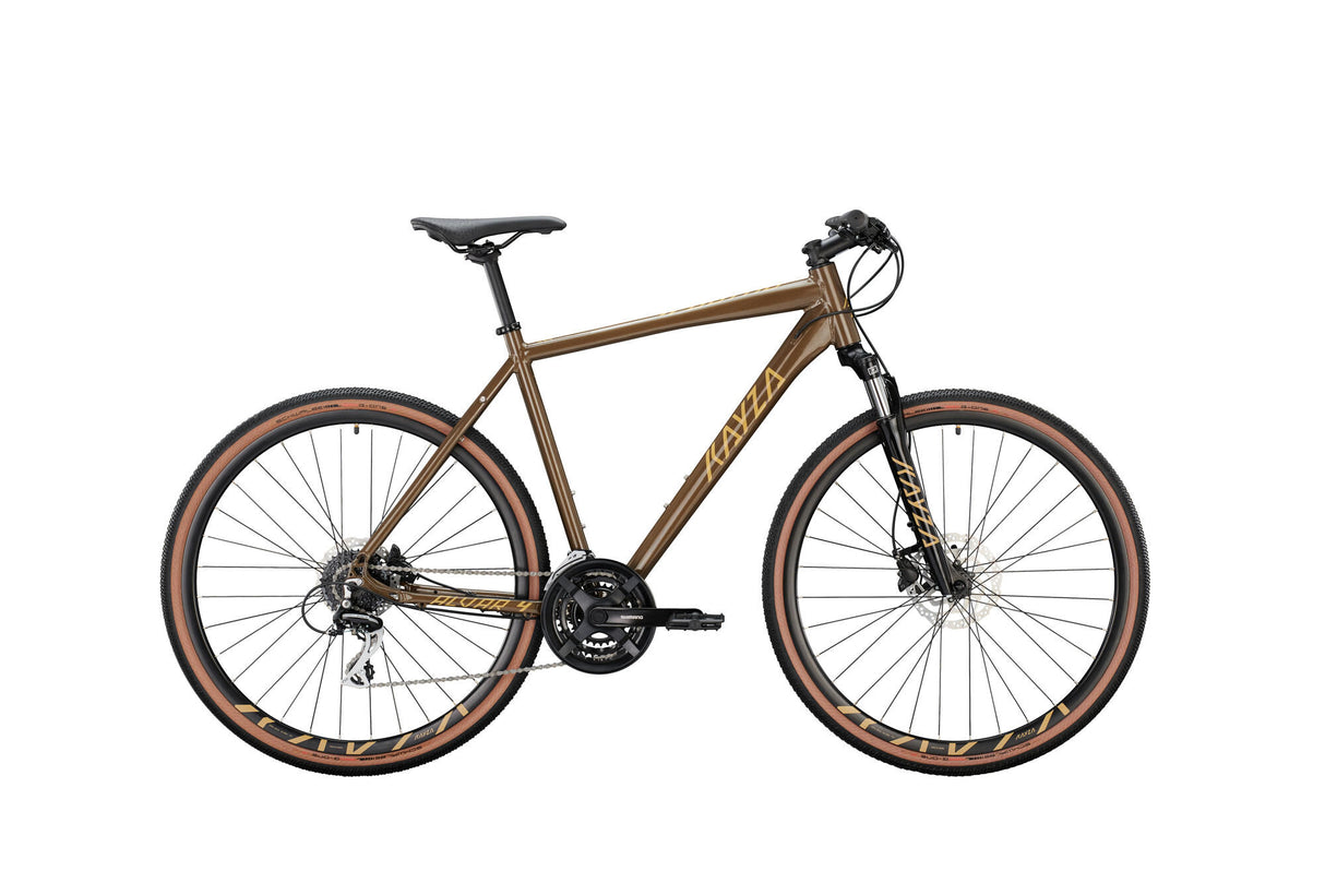 Kayza Crossrad Alvar 4 Mod. 22 Fahrrad Alvar 4 28 53 Durchm.24sp brauner Sand