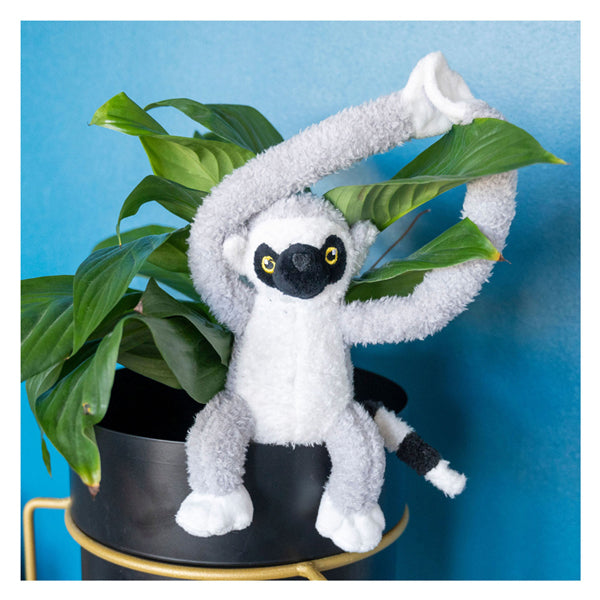 Taktische Dschungelkollegen kuscheln - Lemur Maki Gray Black