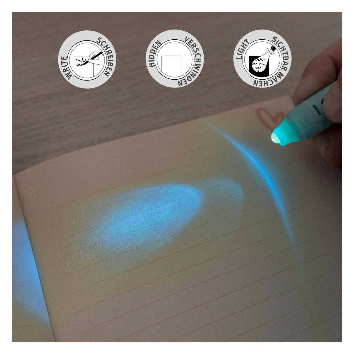 Undercover Secret Tagebuch Barbie mit UV -Stift