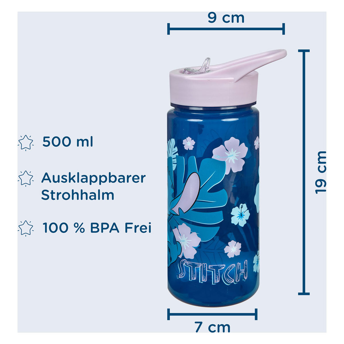 Undercover Areo Trinkflasche Stitch, 500ml