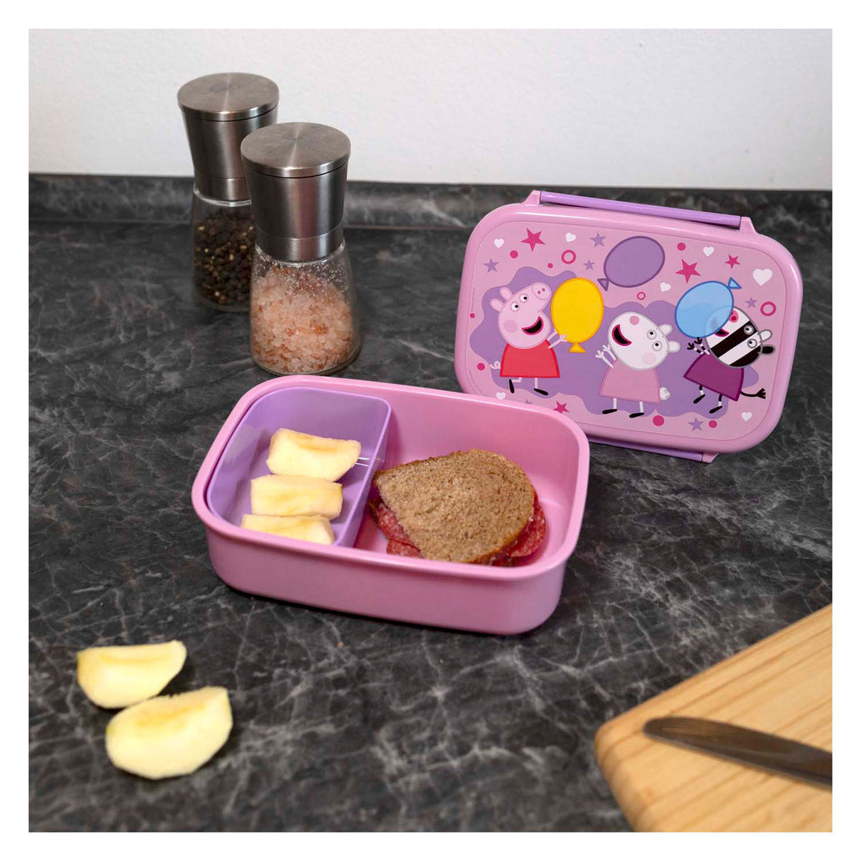 Undercover Peppa Pig Lunchbox mit Snacktablett