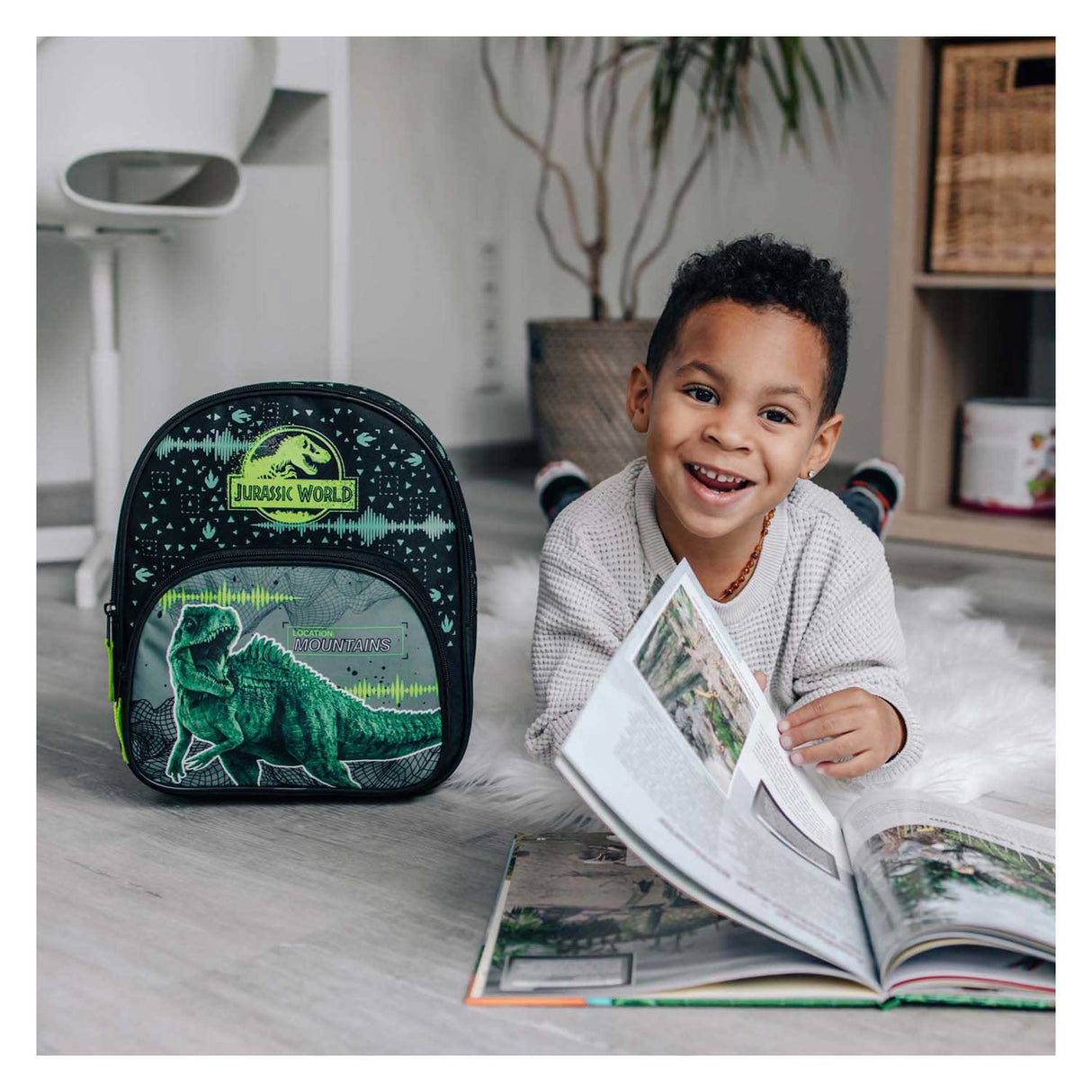 Undercover-Rucksack Jurassic World mit Vordertasche