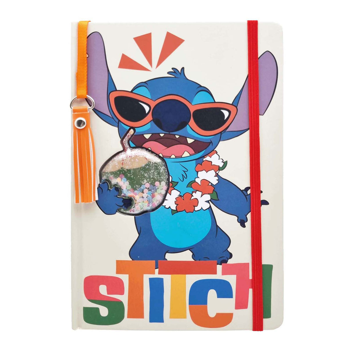 Notizbuch mit Glitzer sticken