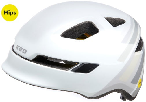 KED-Fahrradhelm Pop MIPS Medium (52-56 cm) Grau