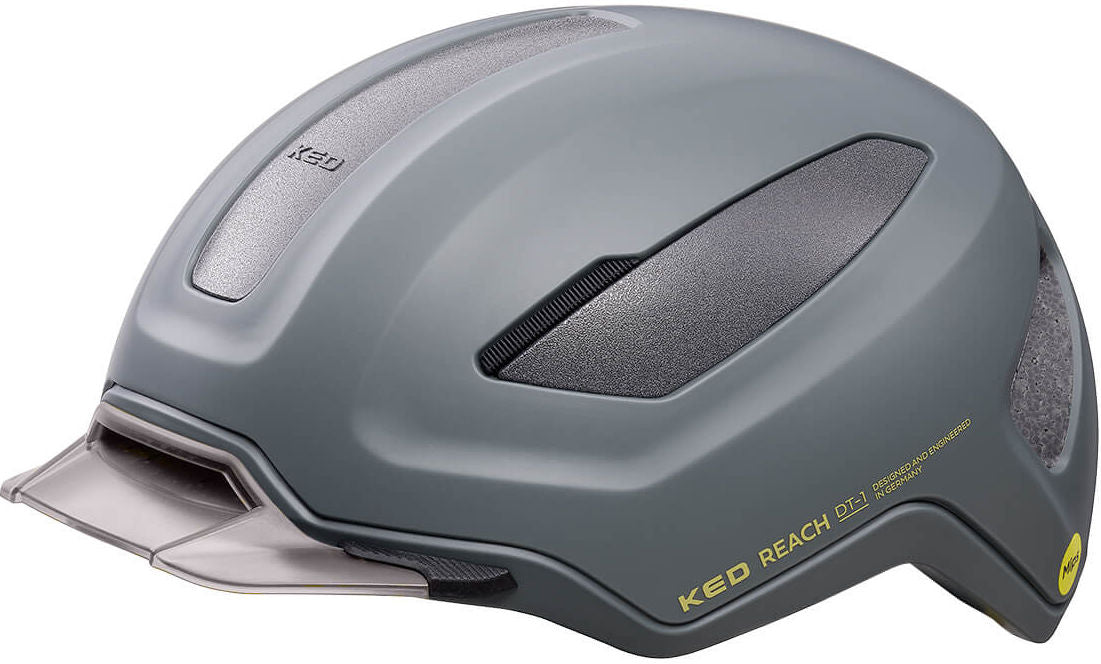 Ked Fahrradhelm Reichweite DT Medium 54-58 cm - grau goldgelb