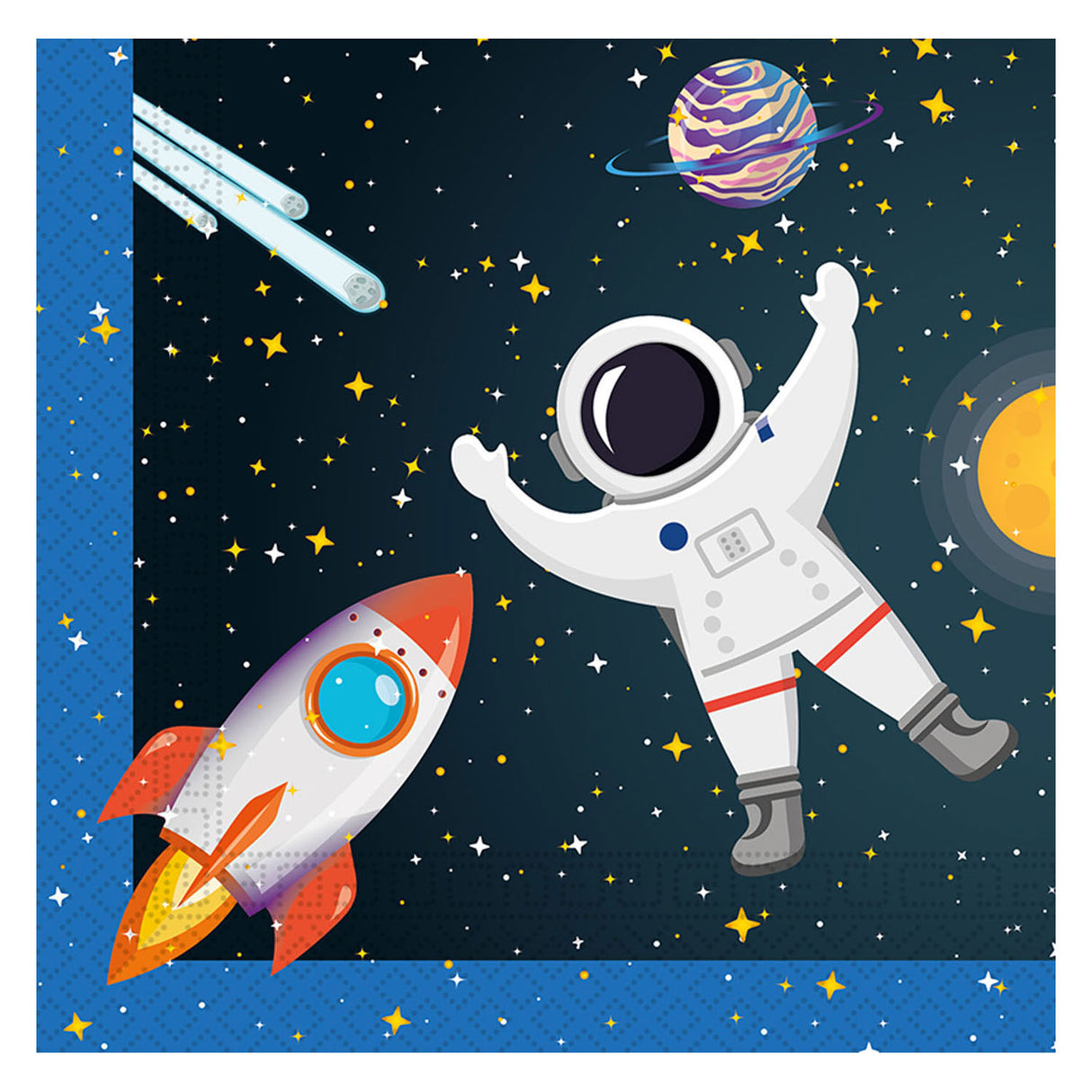Globos Paper Servietten FSC Rocket Space, 20st.