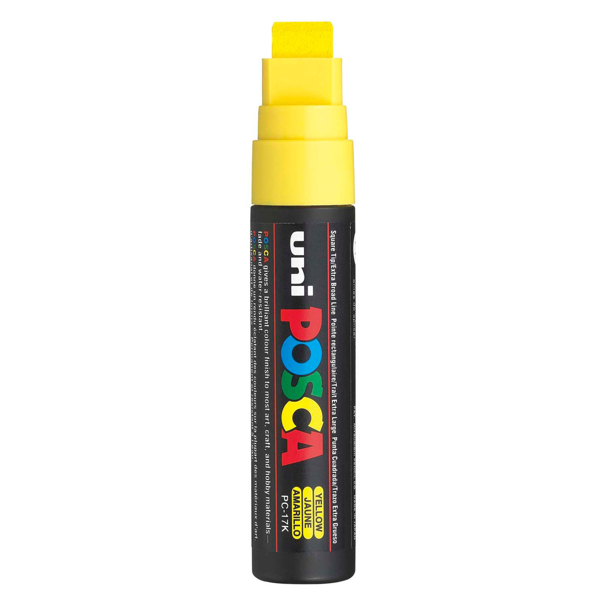 Uni-Posca Posca-Marker, Größe PC-17k, Strichstärke 15 mm, extra breit, gelb, 1 Stück