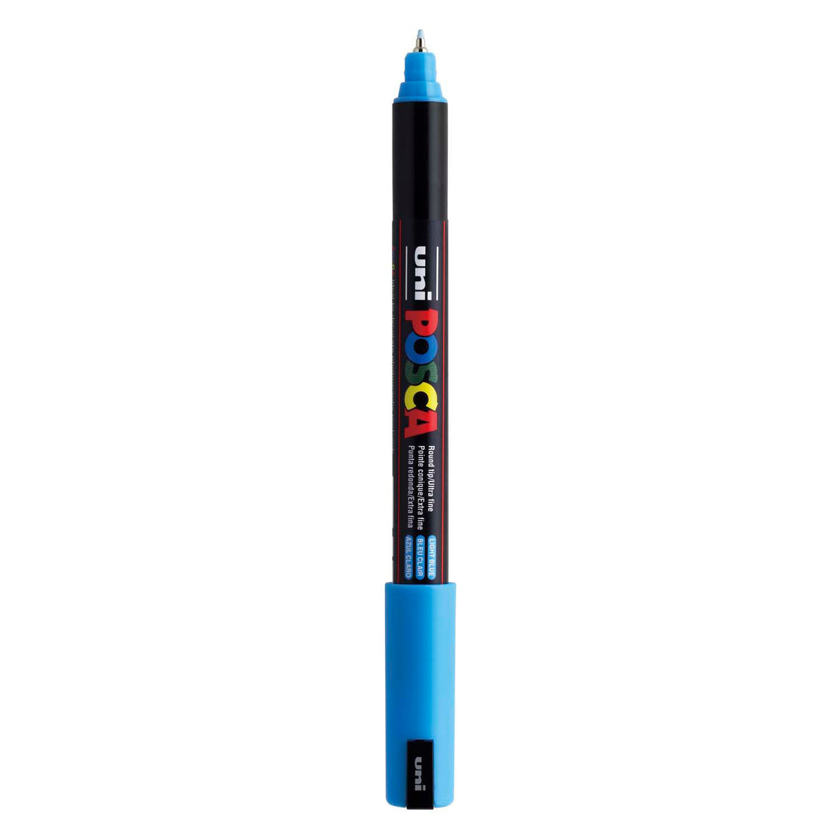 Uni-Posca Posca-Marker, Größe PC-1MR, Strichstärke 0,7 mm, extrafein, Hellblau, 1 Stück