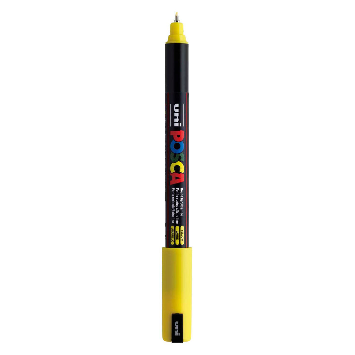 Uni-Posca Posca-Marker, Größe PC-1MR, Strichstärke 0,7 mm, extrafein, gelb, 1 Stück