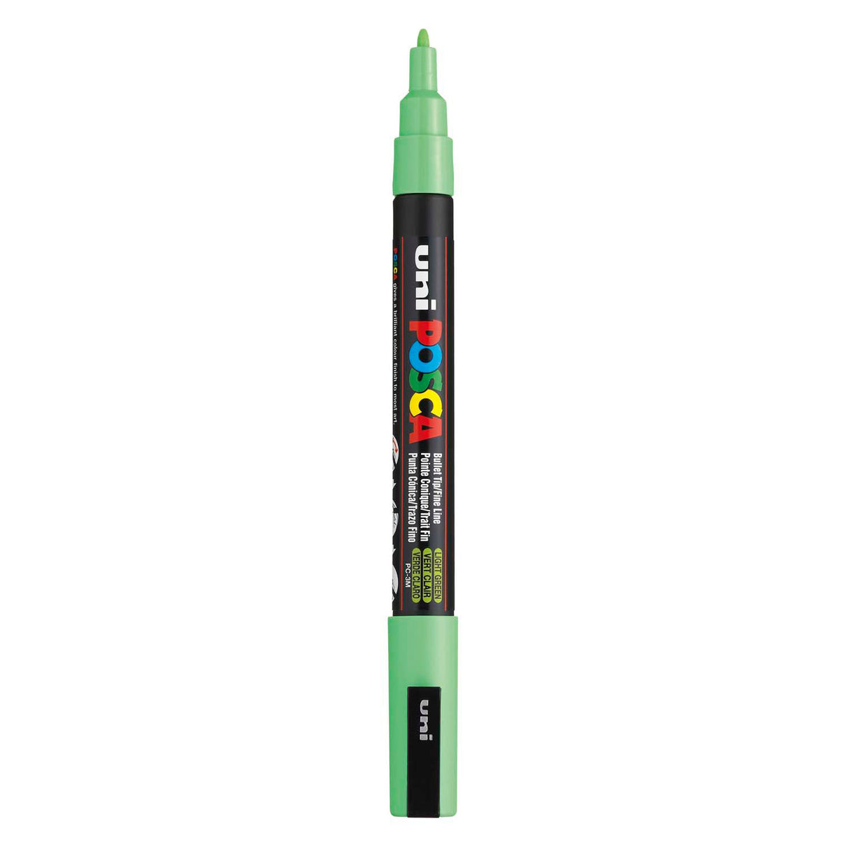 Uni-Posca Posca-Marker, Größe PC-3m, Strichbreite 0,9–1,3 mm, fein, hellgrün, 1 Stück