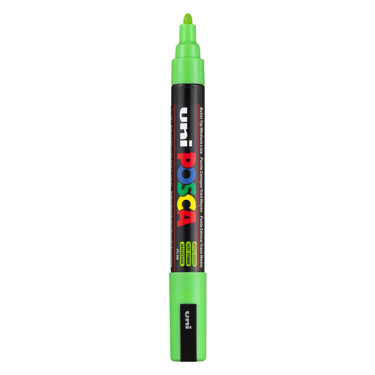 Uni-Posca Posca-Marker, Größe PC-5m, Strichstärke 2,5 mm, mittel, apfelgrün, 1 Stück