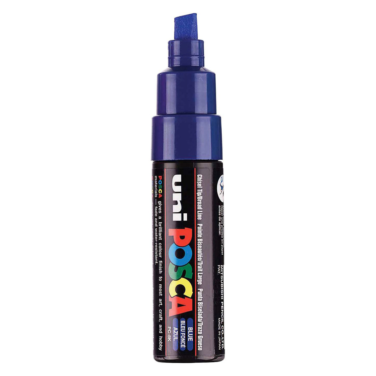 Uni-Posca Posca-Marker, Größe PC-8k, Strichstärke 8 mm, breit, blau, 1 Stück