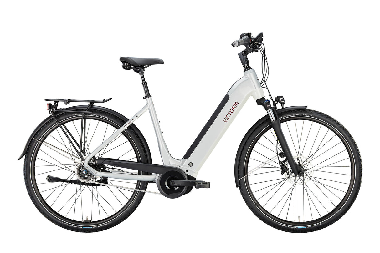 Victoria Elektro-Trekkingrad Tresalo 15 (#1) E-Bike Vict. Tresalo 15 28 56 5sp CB Silber