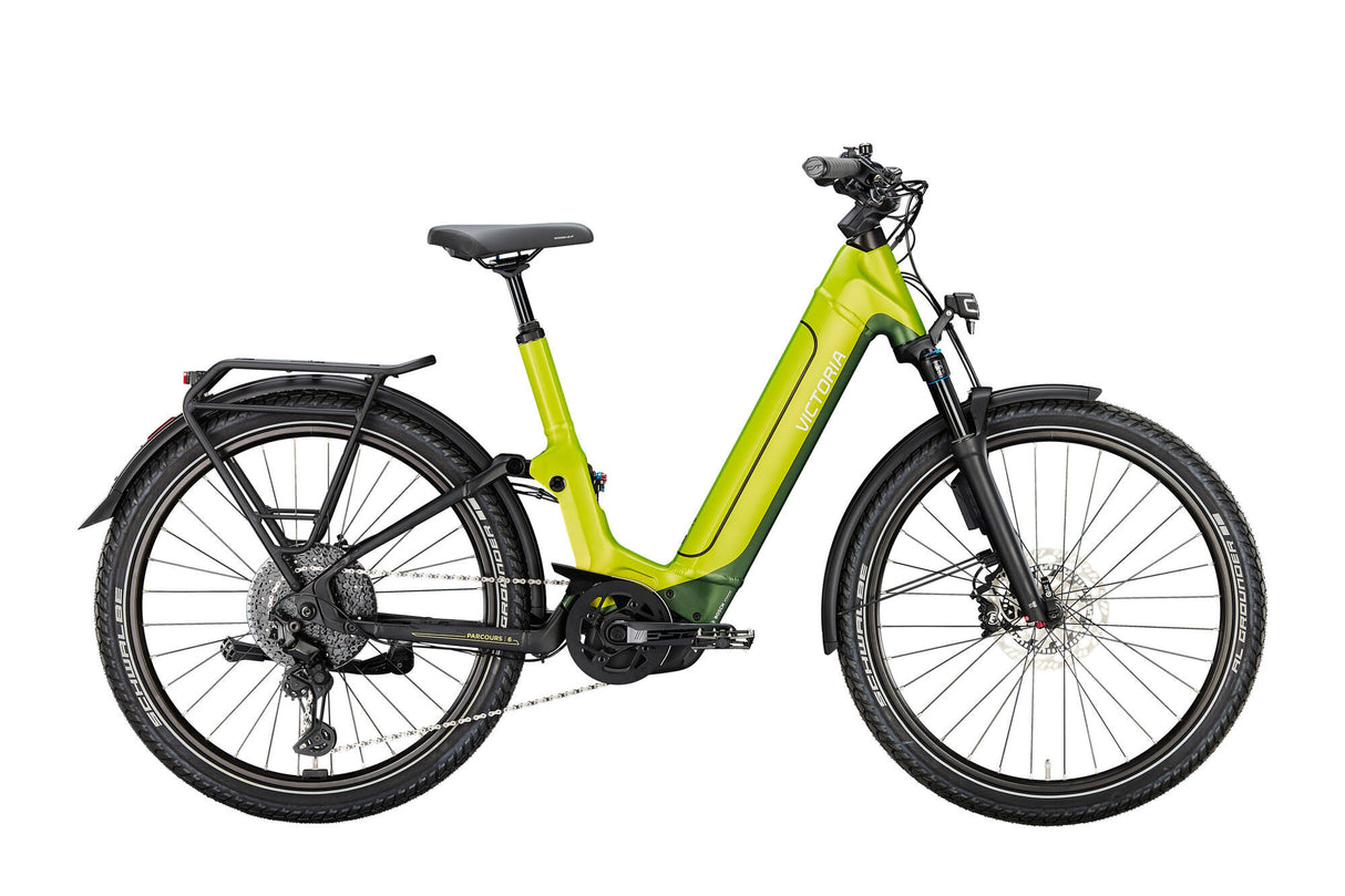 Victoria Elektro-Vollfederung Trail 6 (#1) E-Bike Vict. Kurs 6 28 46 11sp Welle grün