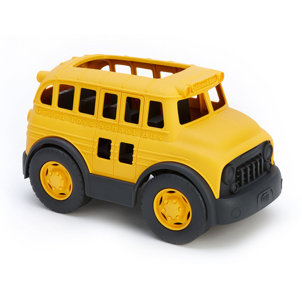 Grüner Spielzeug-Schulbus