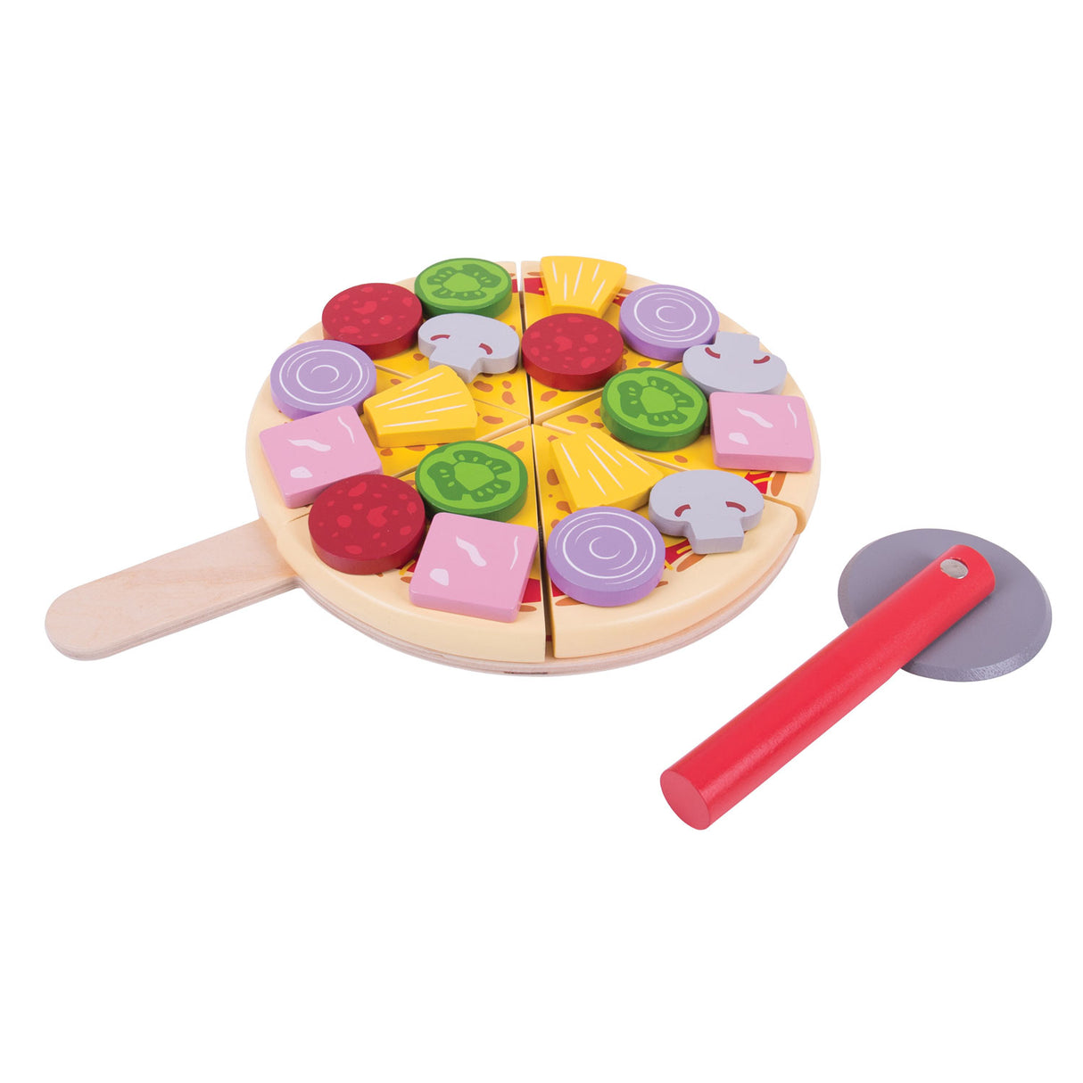 Bigjigs Spielzeugnahrung – Pizzaschneiden