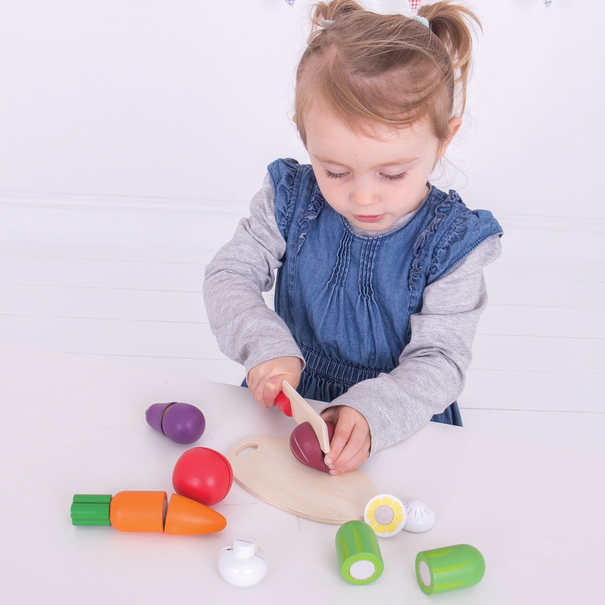 Bigjigs Toys Bigjigs Holzkiste mit geschnittenem Gemüse