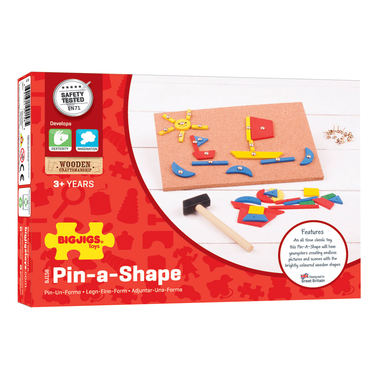 Bigjigs Hammergewindebohrer – Stecknadelform