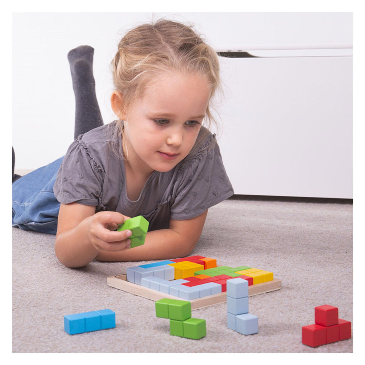 Bigjigs Holzblock-Puzzlemuster