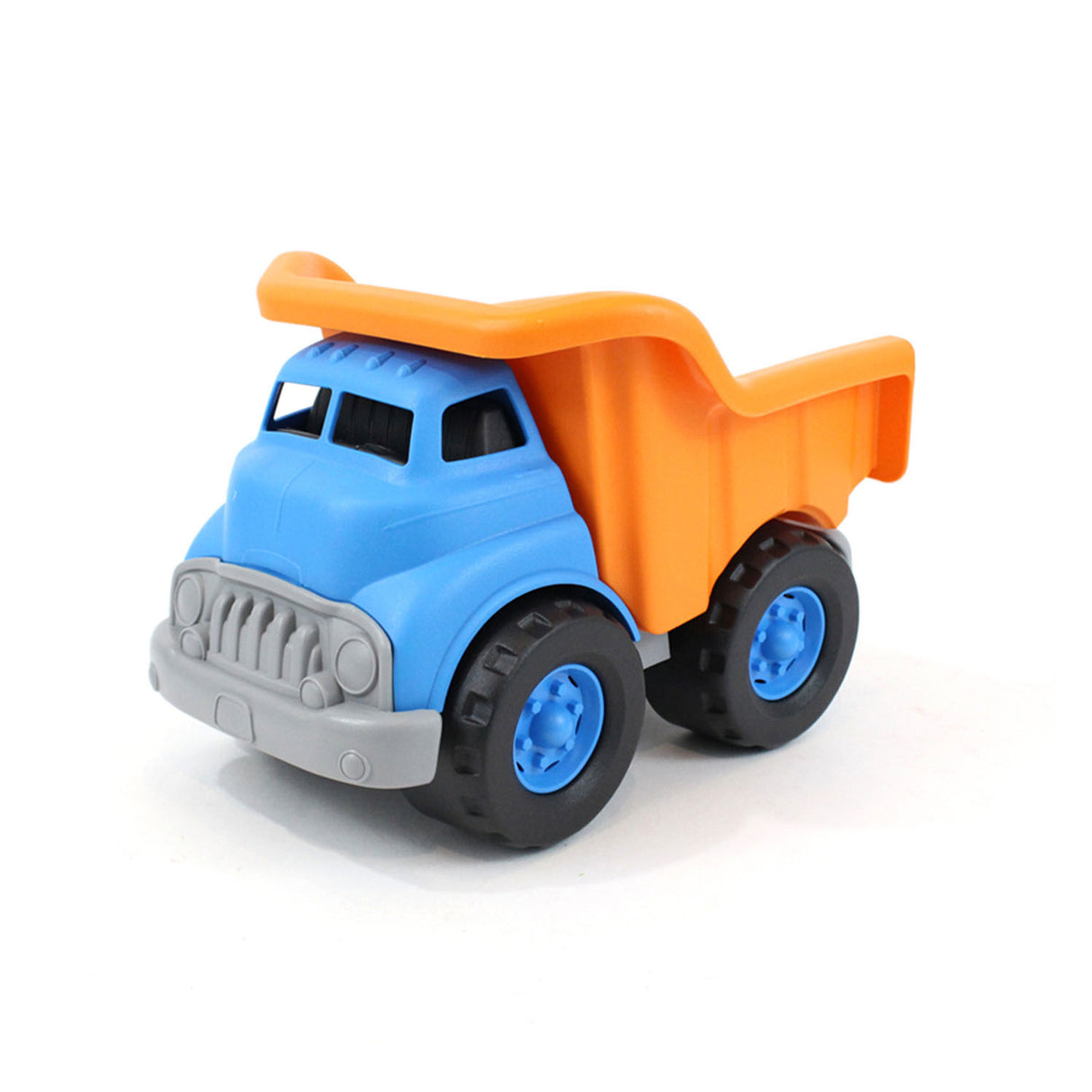 Grüner Spielzeugkipper blau orange