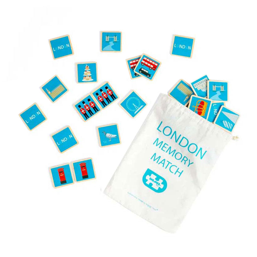 Bigjigs London-Memospiel aus Holz