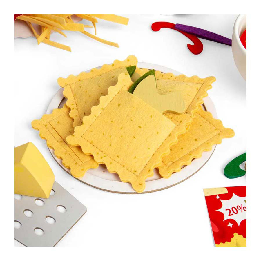 Bigjigs Pasta für zwei Spielset, 64 Stück.
